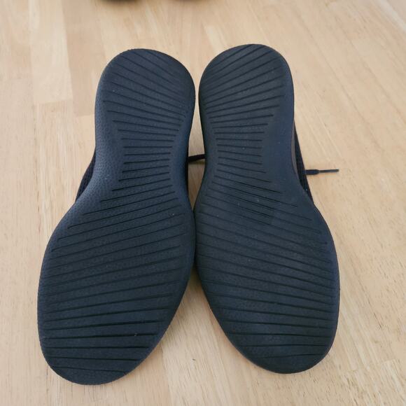 SALE Allbirds Tree Runners All Black Sneakers Size W9 EUC - Picture 7 of 9